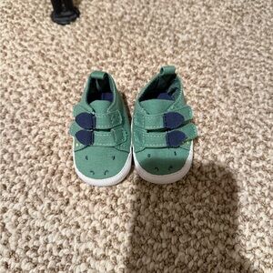 Carter's Green Baby Shoes with Navy Straps
